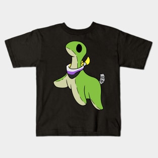 Non-Binary pride Nessie Kids T-Shirt